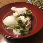 手羽元とセロリーのスープ　20191201