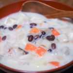 小豆たっぷり豆乳クラムチャウダー