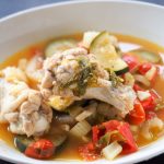 セロリとトマトと鶏肉洋風煮込み