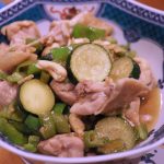 鶏（豚）肉ズッキーニピーマン味噌炒め2308