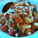 タコのピコ・デ・ガヨ（雄鶏のくちばし）ソース味Pulpo En Salsa Pico De Gallo