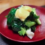 鯛あらだき　ワケギとワカメのヌタ
